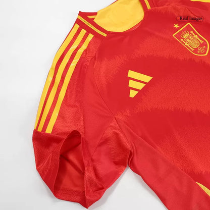 Player Version LAMINE YAMAL #19 Spain Home Soccer Jersey Euro 2024