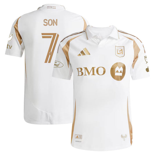 Player Version Men's LAFC #7 Son Heung-Min White 2025 Away - Slim Fit