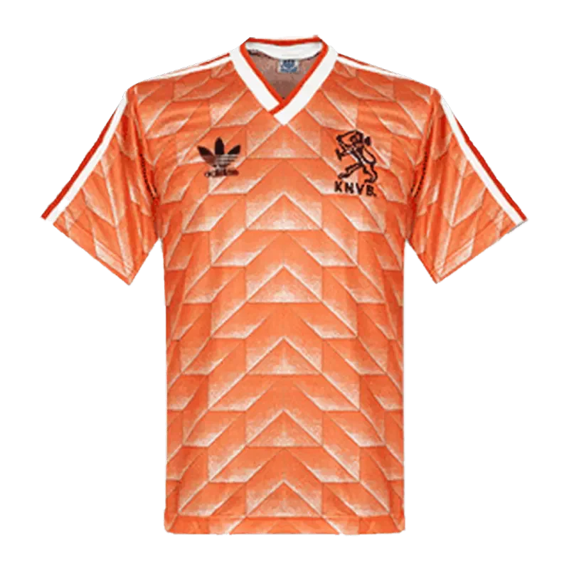 Retro Netherlands Home Soccer Jersey 1988 topsoccerjerseys.com