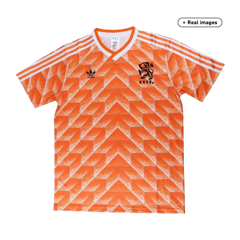 Retro Netherlands Home Soccer Jersey 1988 topsoccerjerseys.com
