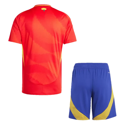 Spain Home Soccer Jersey Kit(Jersey+Shorts) 2024/25