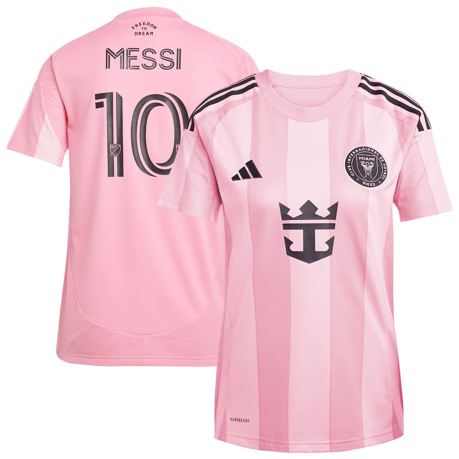 Women's Messi #10 Inter Miami CF Home Soccer Jersey 2025