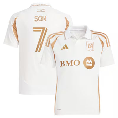 Fan Version Men's LAFC #7 Son Heung-Min White 2025 Away