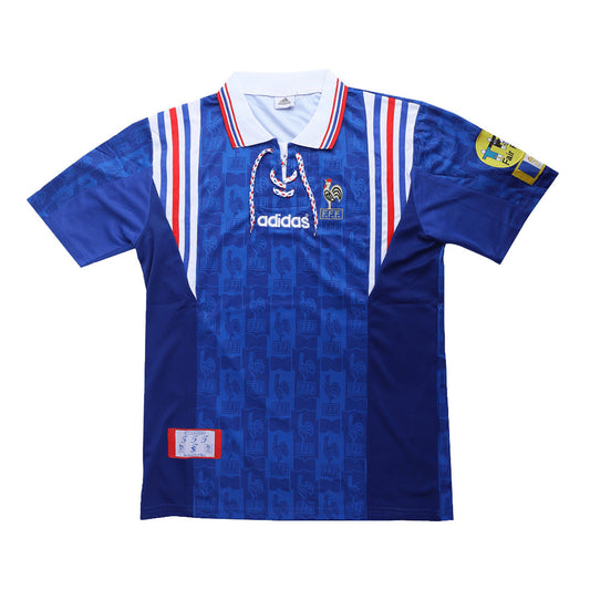 France Home Retro Soccer Jersey 1996