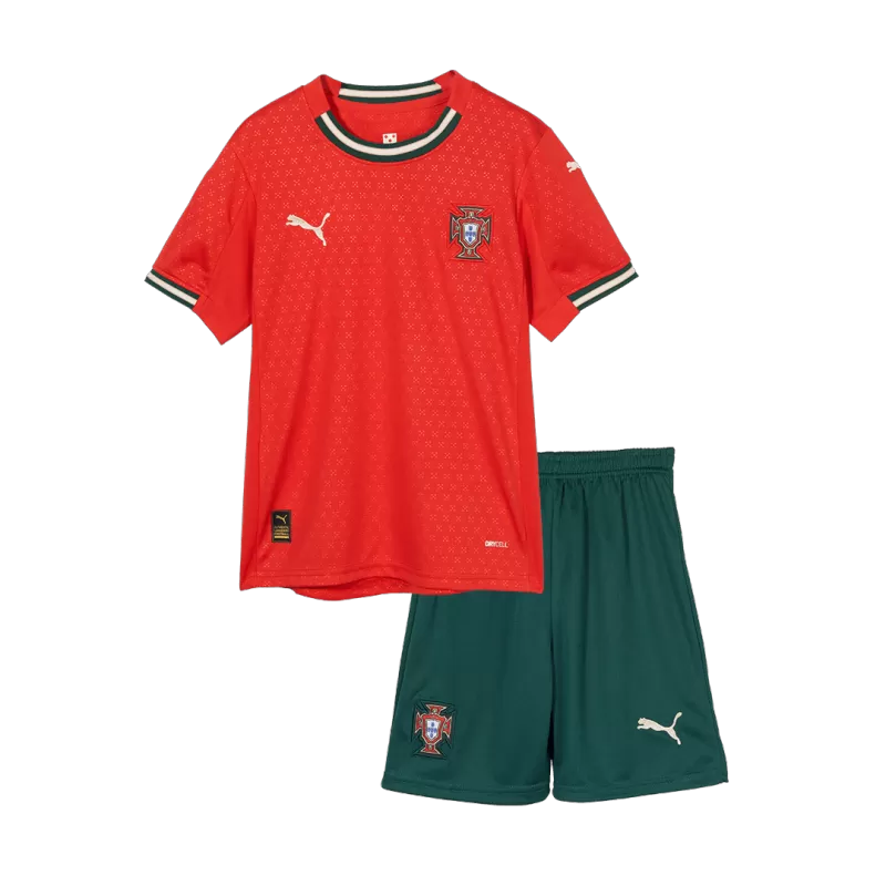 Portugal Home Soccer Jerseys Kids Kit 2025
