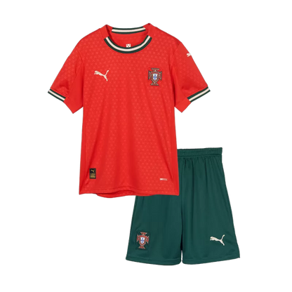 Portugal Home Soccer Jerseys Kids Kit 2025