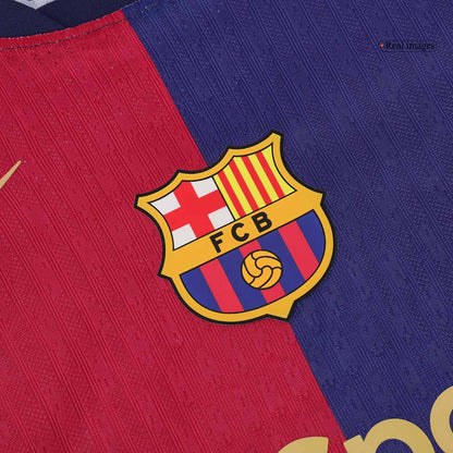 Player Version Barcelona Home  Soccer Jersey 2024/25 - 125th Anniversary Top Soccer Jerseys Store