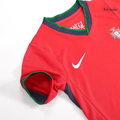 Kid's Portugal Home Jerseys Full Kit Euro 2024