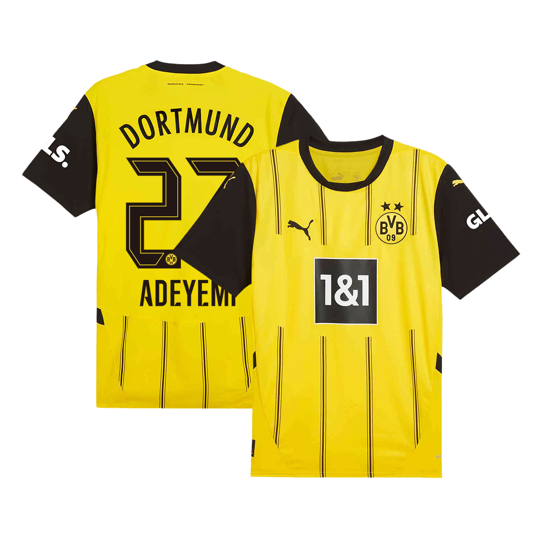 ADEYEMI #27 Borussia Dortmund Home  Soccer Jersey 2024/25 Top Soccer Jerseys Store