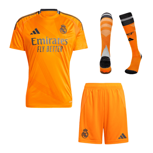 Real Madrid Away  Soccer Jersey Kit(Jersey+Shorts+Socks) 2024/25 Top Soccer Jerseys Store