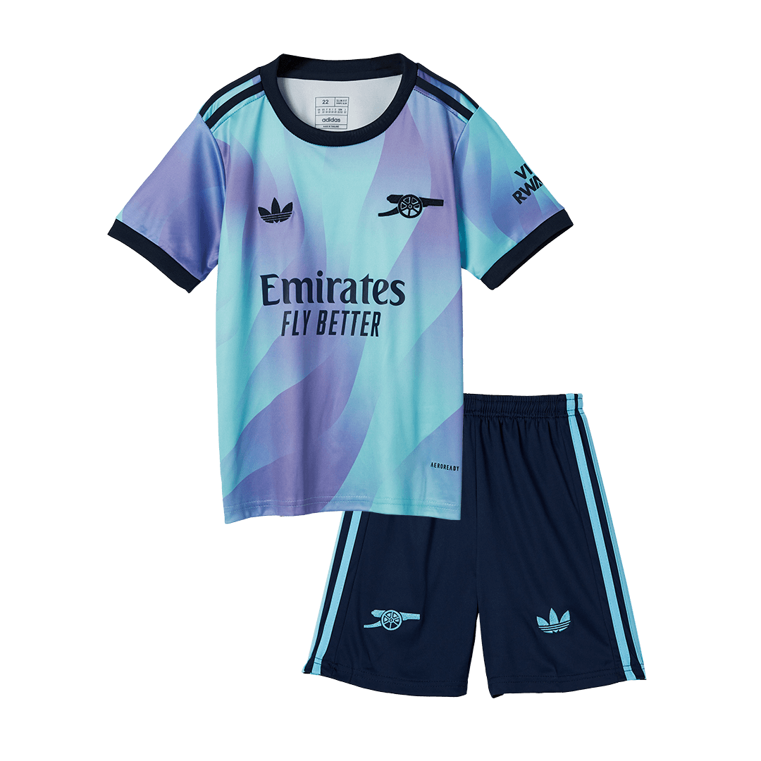 Kid's Arsenal Third Away  Soccer Jersey Kit(Jersey+Shorts+Socks) 2024/25 Top Soccer Jerseys Store