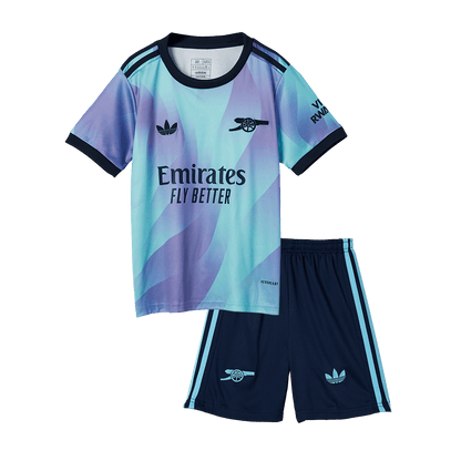 Kid's Arsenal Third Away  Soccer Jersey Kit(Jersey+Shorts+Socks) 2024/25 Top Soccer Jerseys Store