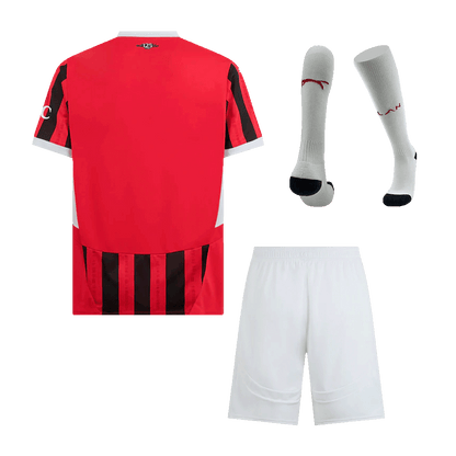 AC Milan Home  Soccer Jersey Kit(Jersey+Shorts+Socks) 2024/25 Top Soccer Jerseys Store