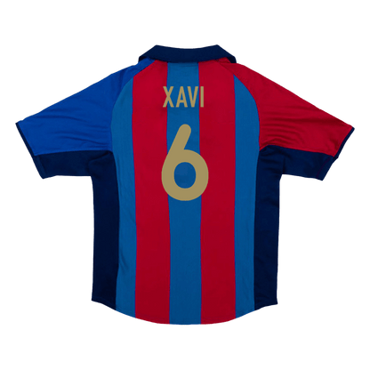 Retro XAVI #6 2001/02 Barcelona Home  Soccer Jersey Top Soccer Jerseys Store
