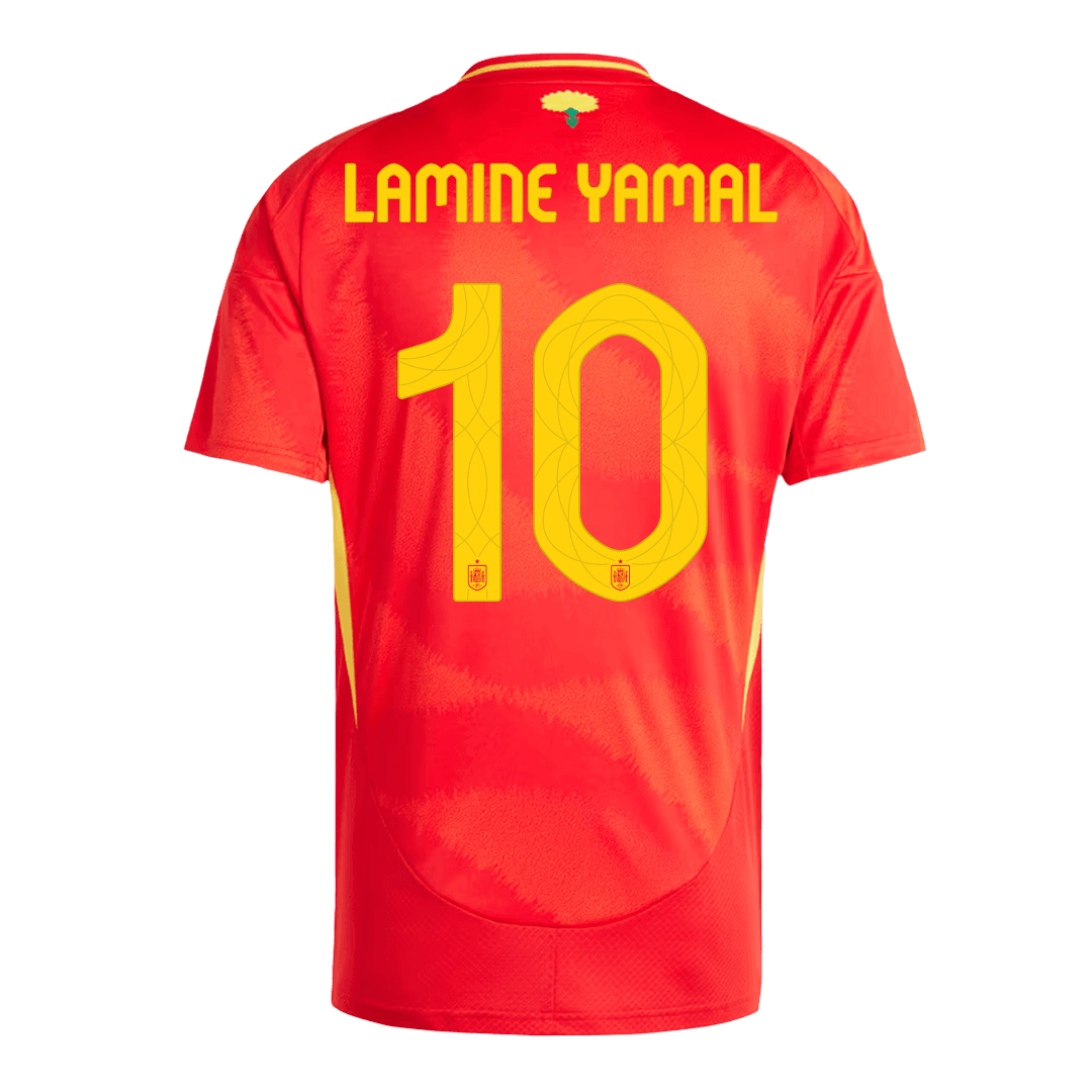 LAMINE YAMAL #10 Spain Home  Soccer Jersey Euro 2024 Top Soccer Jerseys Store