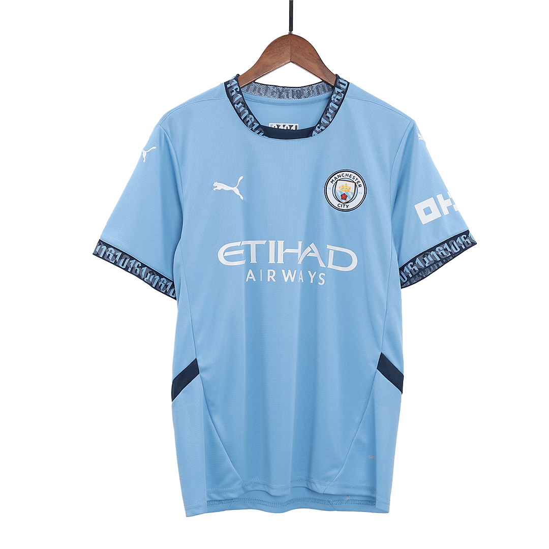 Manchester City Home  Soccer Jersey Kit(Jersey+Shorts) 2024/25 Top Soccer Jerseys Store