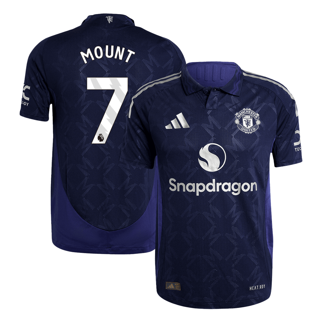 Player Version MOUNT #7 Manchester United Away  Soccer Jersey 2024/25 Top Soccer Jerseys Store