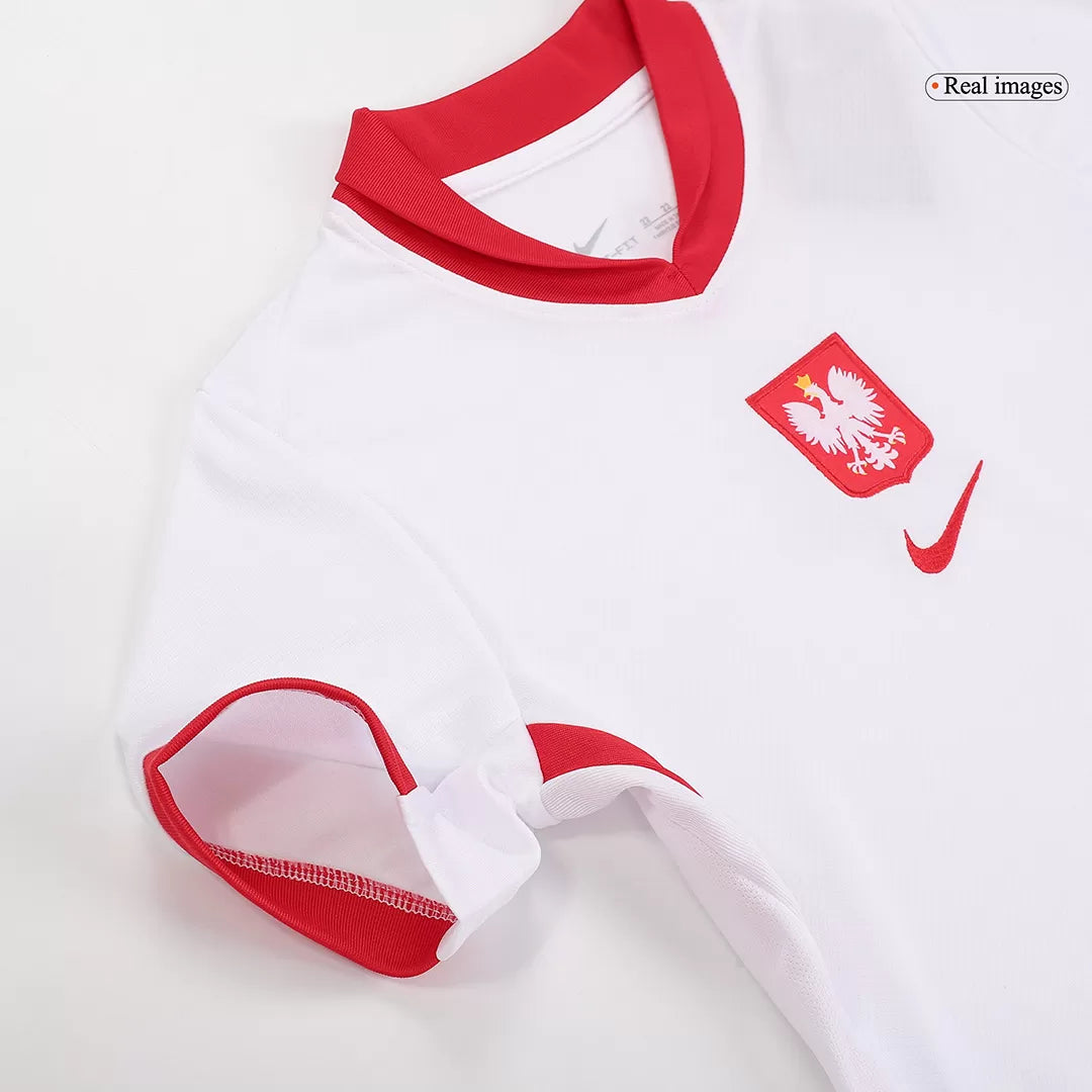 Dziecięce stroje piłkarskie Polska Home 2024 Top Koszulki Pilka Sklep