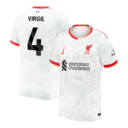 VIRGIL #4 Liverpool Third Away  Soccer Jersey 2024/25 Top Soccer Jerseys Store