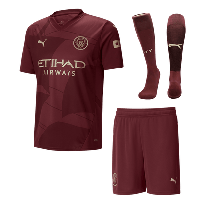 Manchester City Third Away  Soccer Jersey Kit(Jersey+Shorts+Socks) 2024/25 Top Soccer Jerseys Store