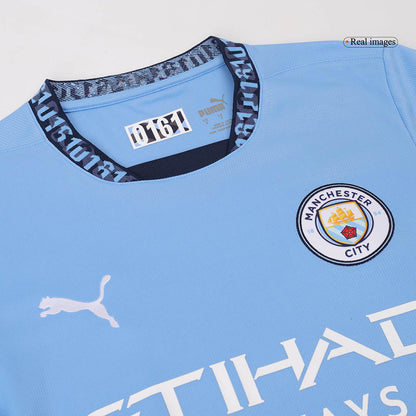 KHUSANOV #45 Manchester City Home  Soccer Jersey 2024/25 Top Soccer Jerseys Store