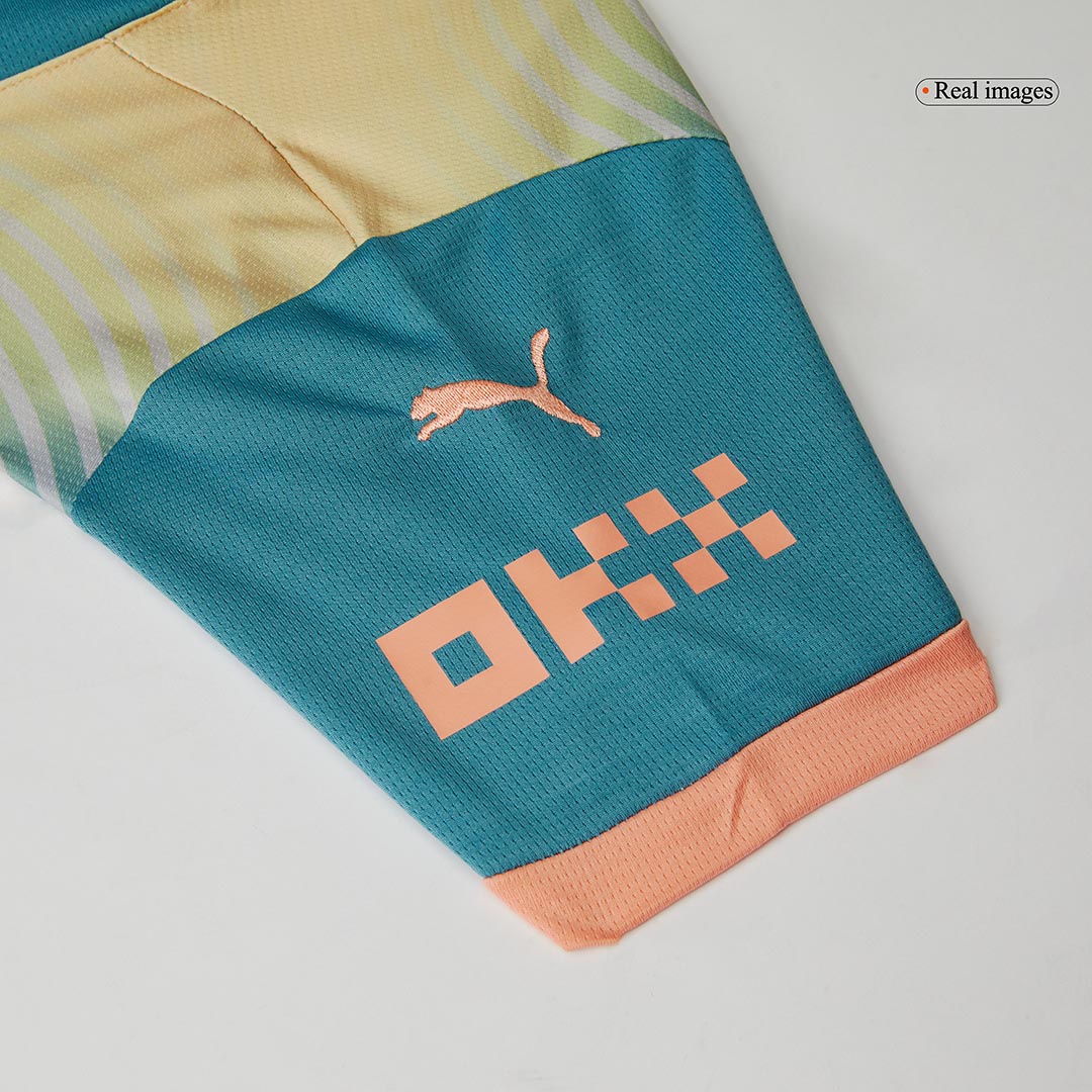 Kid's Manchester City Fourth Away  Soccer Jersey Kit(Jersey+Shorts) 2024/25- Definitely City (UCL) Top Soccer Jerseys Store