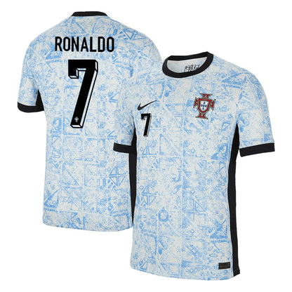 Men's Portugal RONALDO #7 Away Soccer Jersey Euro 2024