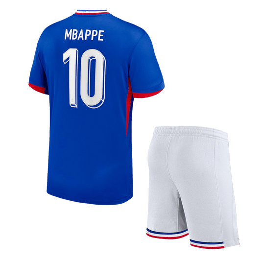 Kid's France MBAPPE #10 Home Jerseys Kit(Jersey+Shorts) Euro 2024