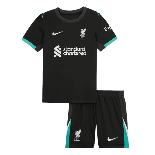 Kid's Liverpool Away  Soccer Jersey Kit(Jersey+Shorts) 2024/25