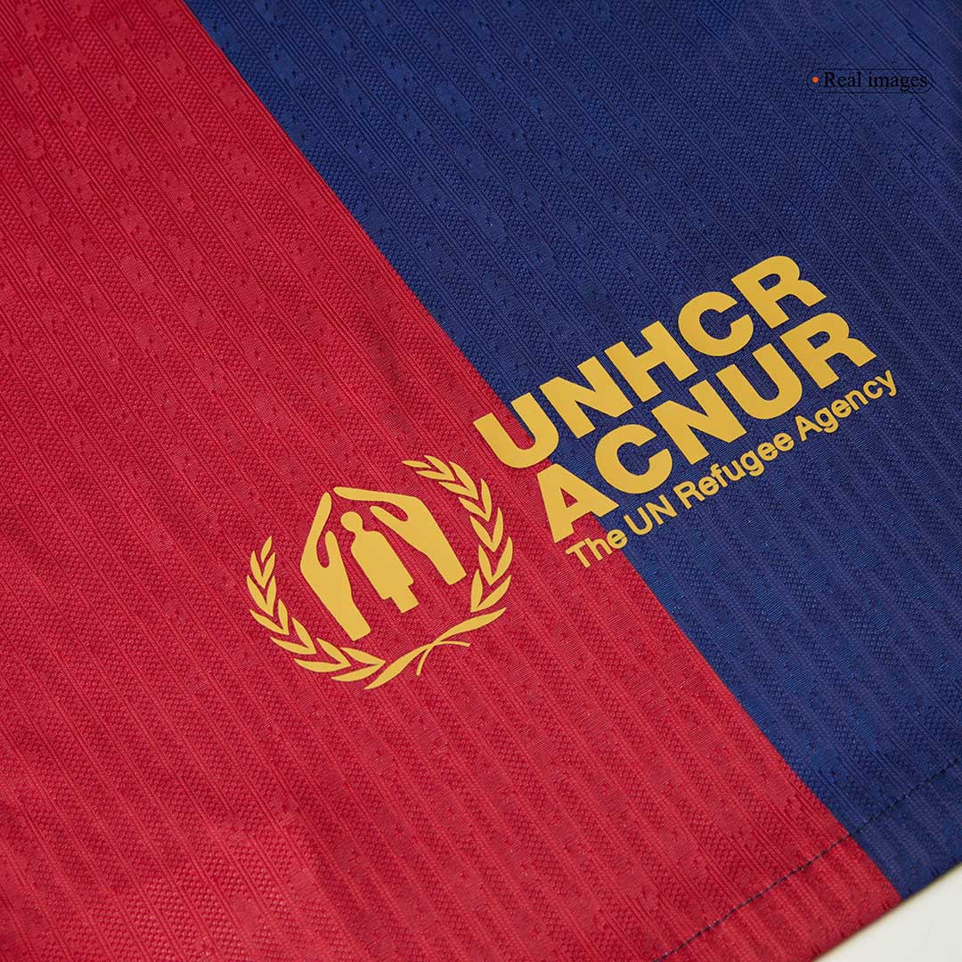 Player Version Barcelona Home  Soccer Jersey 2024/25 - COLDPLAY Top Soccer Jerseys Store