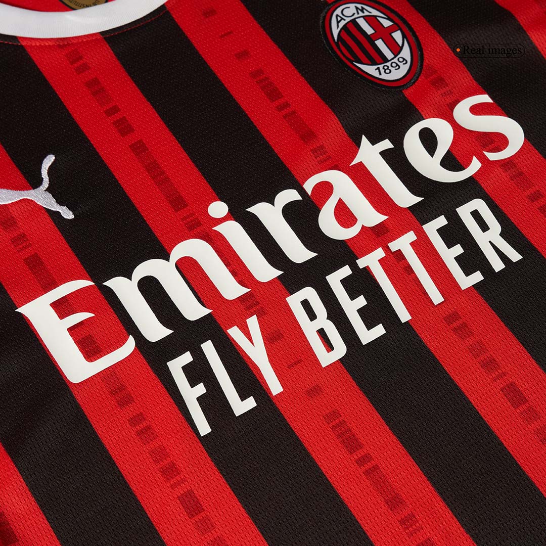 AC Milan Home Long Sleeve  Soccer Jersey 2024/25 Top Soccer Jerseys Store