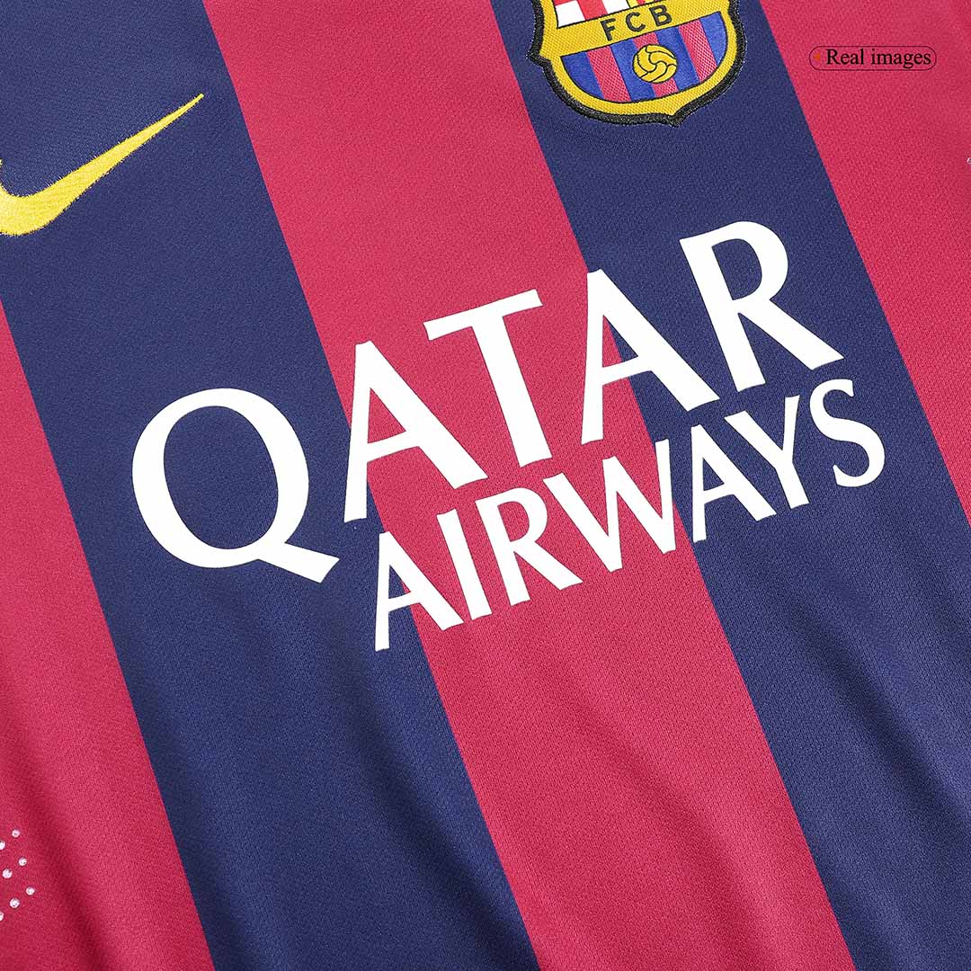 Retro NEYMAR JR #11 2014/15 Barcelona Home Long Sleeve  Soccer Jersey Top Soccer Jerseys Store