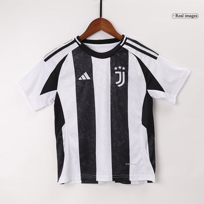 Kid's Juventus Home  Soccer Jersey Kit(Jersey+Shorts+Socks) 2024/25 Top Soccer Jerseys Store