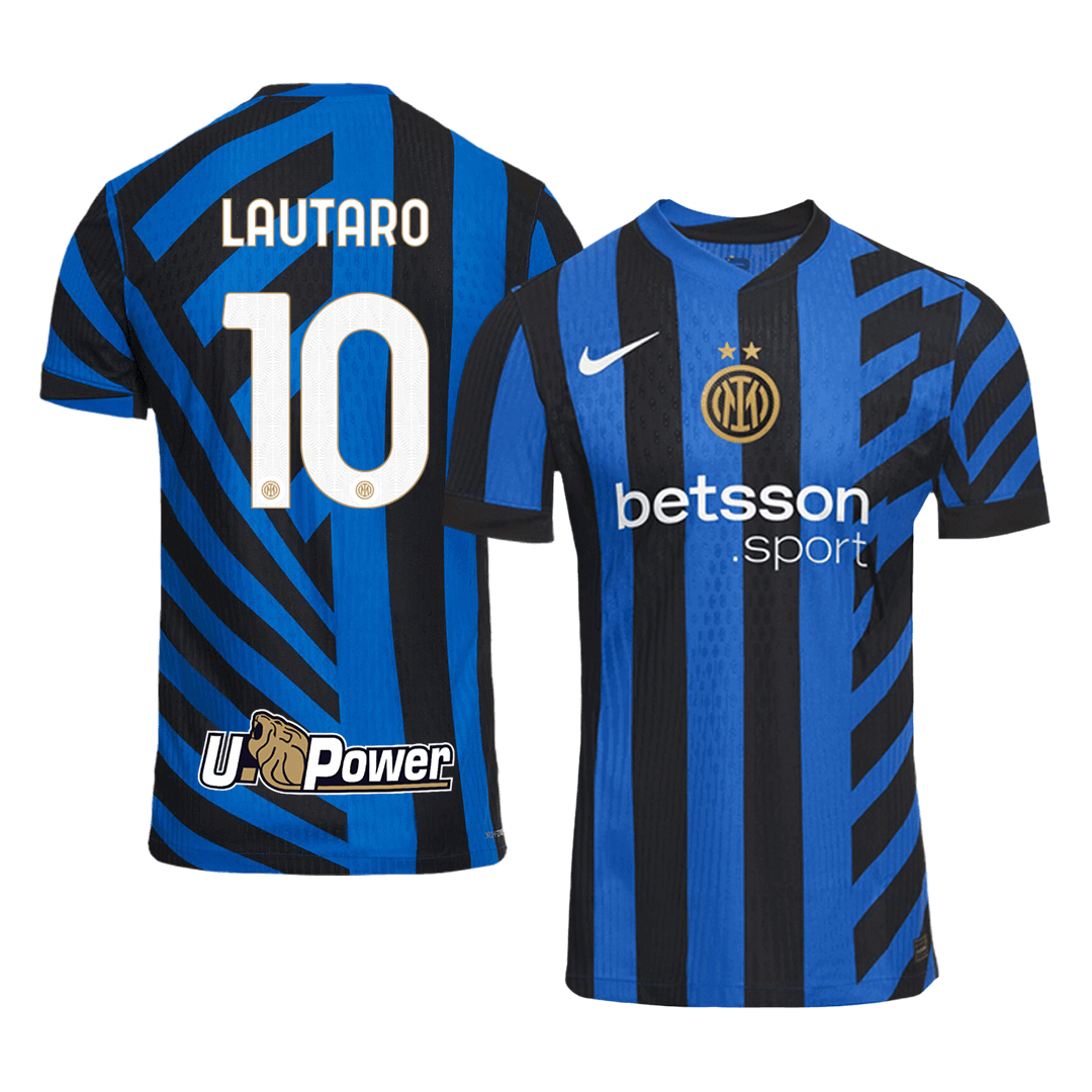 Player Version LAUTARO #10 Inter Milan Home  Soccer Jersey 2024/25 Top Soccer Jerseys Store