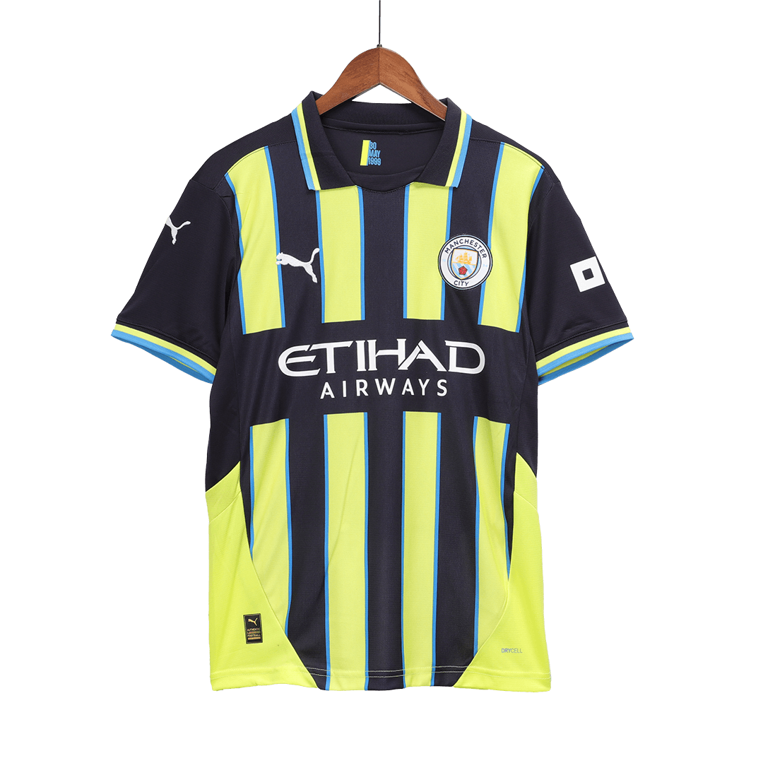 Manchester City Away  Soccer Jersey Kit(Jersey+Shorts+Socks) 2024/25 Top Soccer Jerseys Store