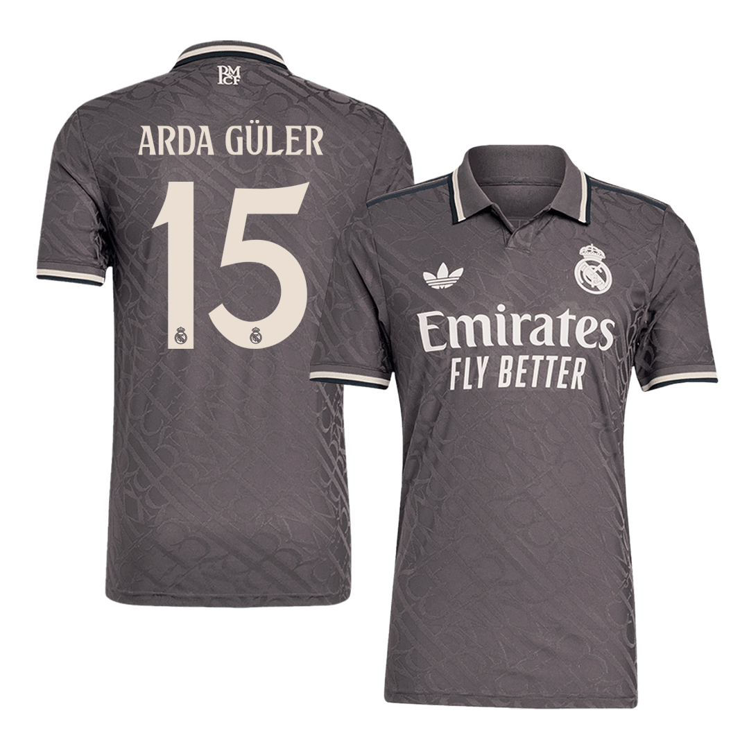 Player Version Arda Güler #15 Real Madrid Third Away  Soccer Jersey 2024/25 Top Soccer Jerseys Store