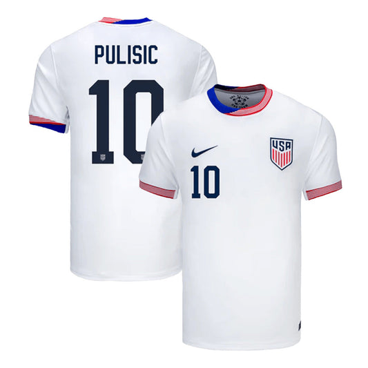 Men's USA PULISIC #10 Home Soccer Jersey Copa América 2024