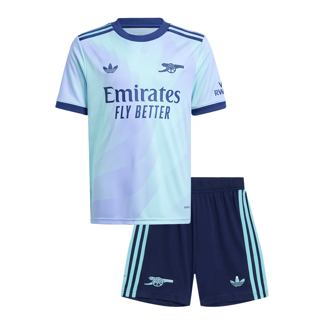 Kid's Arsenal Third Away  Soccer Jersey Kit(Jersey+Shorts) 2024/25 Top Soccer Jerseys Store