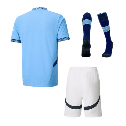 Manchester City Home  Soccer Jersey Kit(Jersey+Shorts+Socks) 2024/25 Top Soccer Jerseys Store
