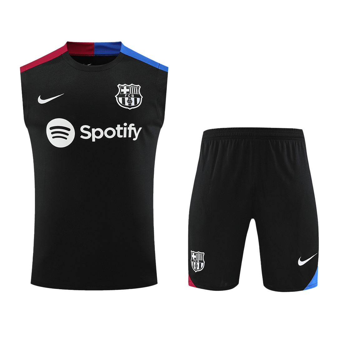 Barcelona Pre-Match  Soccer Jersey Vest Kit(Jersey+Shorts) 2024/25 Top Soccer Jerseys Store