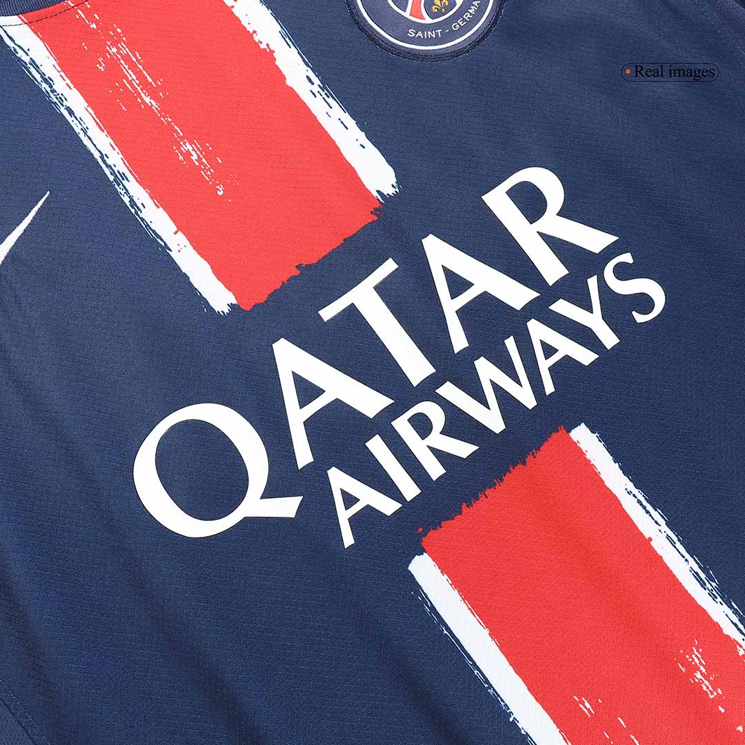 KVARATSKHELIA #7 PSG Home Soccer Jersey 2024/25 Top Soccer Jerseys Store