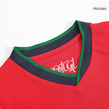 Kid's Portugal Home Jerseys Kit(Jersey+Shorts) Euro 2024