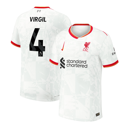 Player Version VIRGIL #4 Liverpool Third Away  Soccer Jersey 2024/25 Top Soccer Jerseys Store