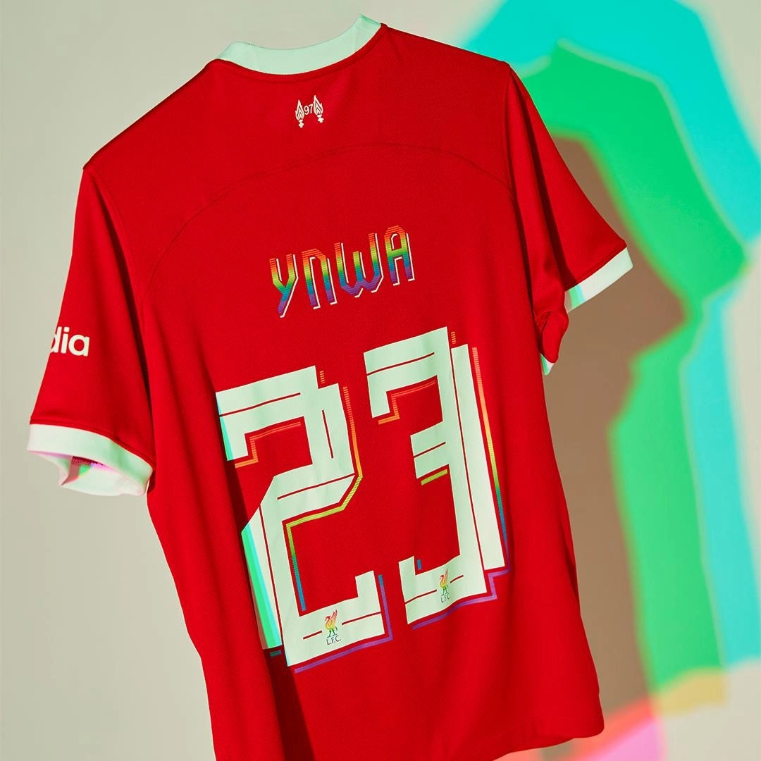 Liverpool Home Soccer Jersey 2025/26 - Retail's exclusive Pride collection