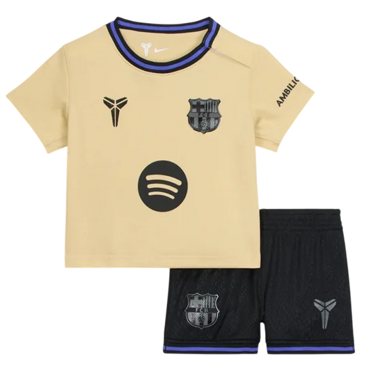Kid‘s Barcelona Away Soccer Jerseys (Jersey+Short) Kit 2025/26