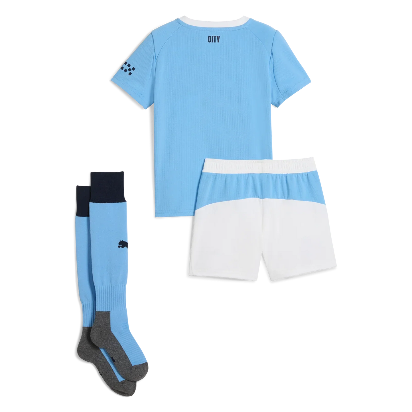Kid's Manchester City Home Soccer Jersey Kit(Jersey+Shorts+Socks) 2025/26